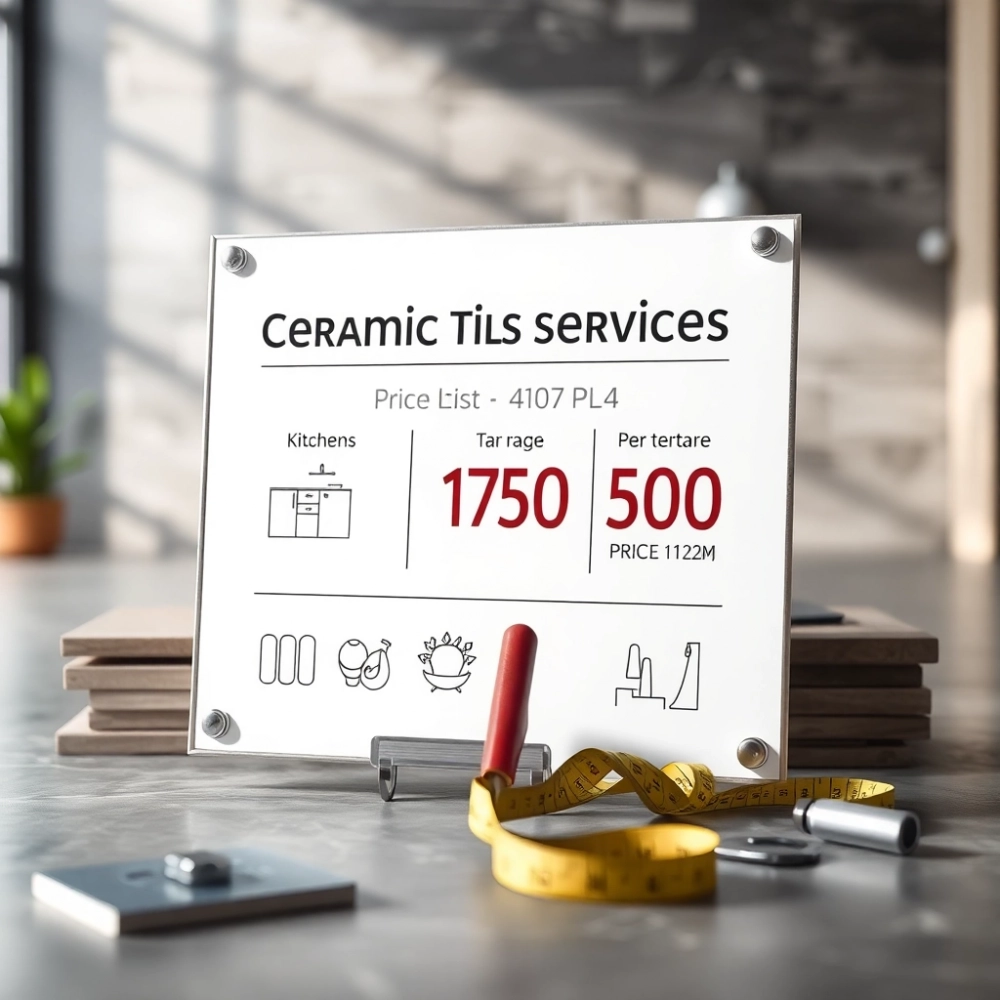 Cennik Usług Glazurniczych 2024