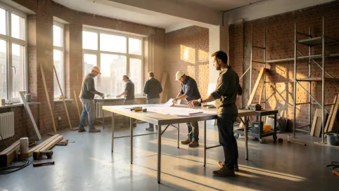 architekt wnętrz z ekipą remontową warszawa